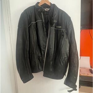 Men’s Motorcycle riding leather coat